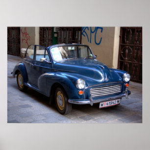 Póster Niza Morris Menor Tourer Convertible
