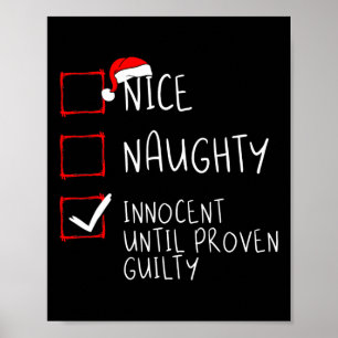 Póster Niza traviesa inocente hasta cristiana culpable de