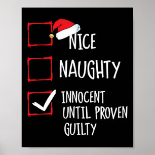 Póster Niza traviesa inocente hasta cristiana culpable de