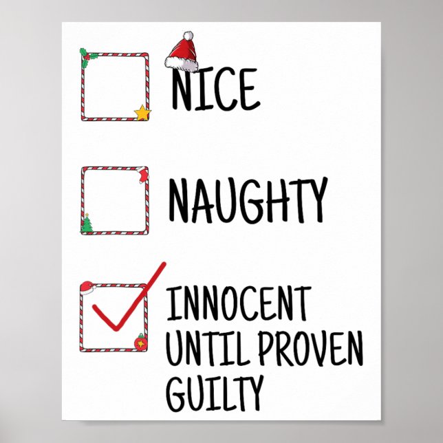 Póster Niza traviesa inocente hasta cristiana culpable de (Frente)