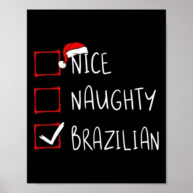 Póster Niza traviesa Navidades brasileños en Brasil (Frente)