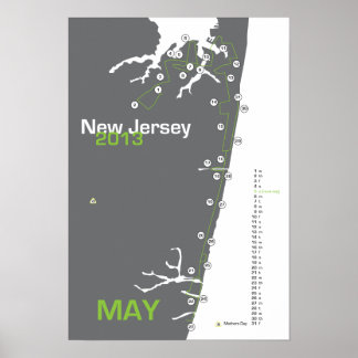 Póster NJ Marathon Map