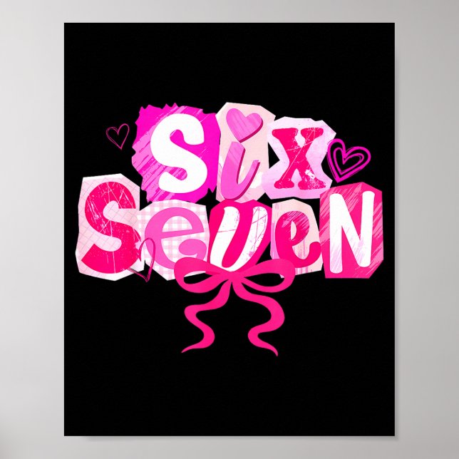 Póster Nk Coquette Valentine Six Seven Bow 6 7 Meme Women (Frente)