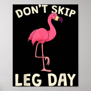 Póster Nk Flamingo Entrenamiento No te Saltes el Día de P