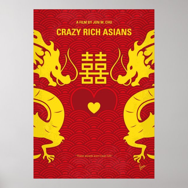 Póster No1094 My Crazy Rich Asians minimal movie (Frente)