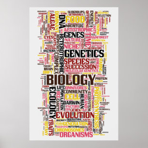 Póster No. 11 de Wordle de la biología