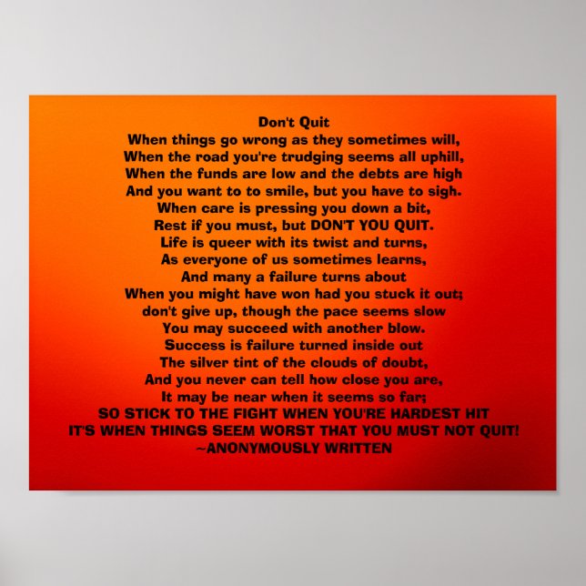 Póster No abandonar (Frente)