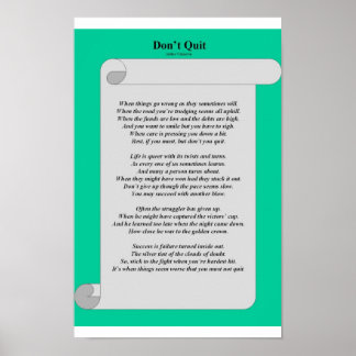 Póster No abandonar