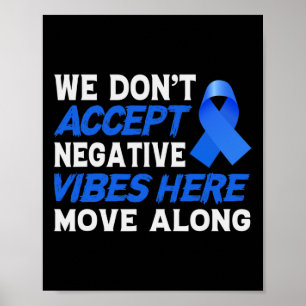 Póster No Aceptamos Vibraciones Negativas Aquí - Cáncer M
