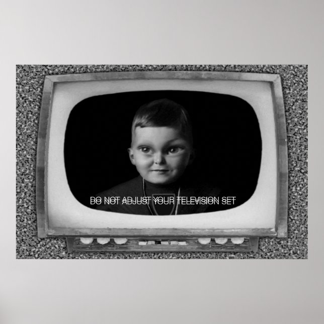 Póster No ajustar tu televisor (Frente)