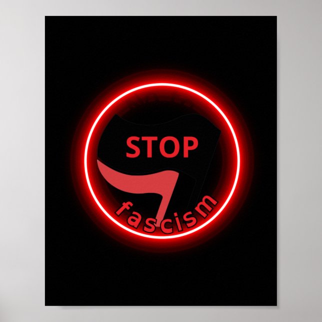 Póster No al fascismo (Frente)