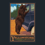 Póster No alimente a los osos - Parque nacional Yellowsto<br><div class="desc">Acá uno de nuestros afiches de viaje al estilo de la época. Todos los diseños son personalizados hechos para parecerse a posters de principios del siglo XX. Estas piezas de arte llevan un alto detalle,  un color profundo y una cuidadosa atención a la calidad.</div>