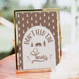 Póster No alimentes a los osos.