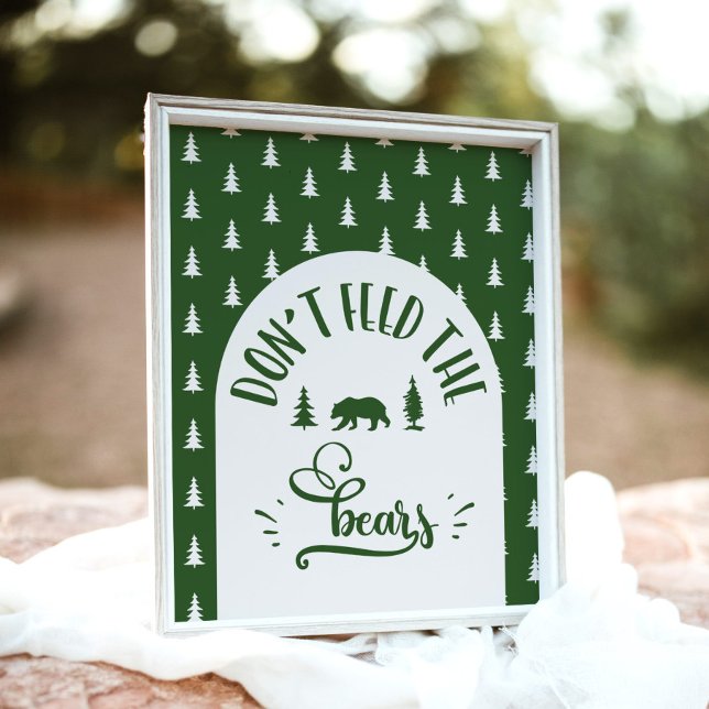 Póster No alimentes a los osos. (Subido por el creador)