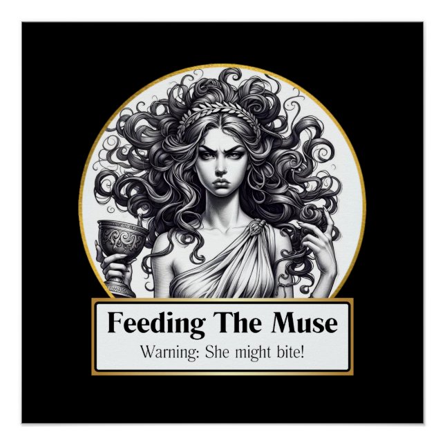 Póster No antes del café: Las crónicas musa gruñón (Anverso)