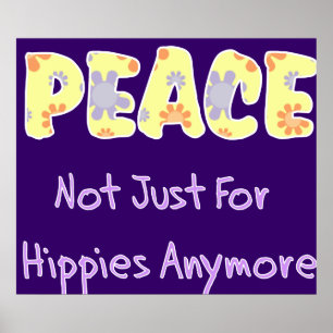 Póster No apenas para los hippies