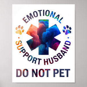 Póster No apoyar emocionalmente al esposo Mascota