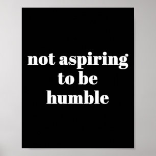 Póster No aspira a ser humilde feminista Kamala Harris M