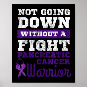 Póster No Bajar Sin Luchar Contra El Cáncer Pancreático