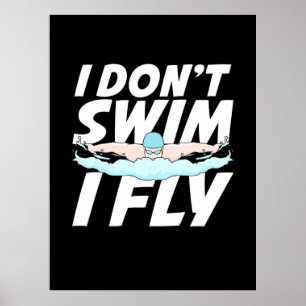 Póster No Baño Yo Vuelo