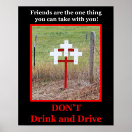 PÓSTER NO BEBER NI CONDUCIR