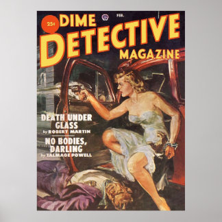 Póster No Bodies Darling  Dime Detective Magazine 