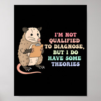 Póster No calificado para diagnosticar psicología sarcást
