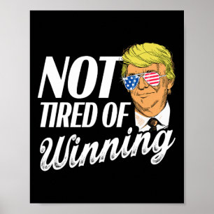 Póster No Cansado De Ganar Trump Ganó 2024