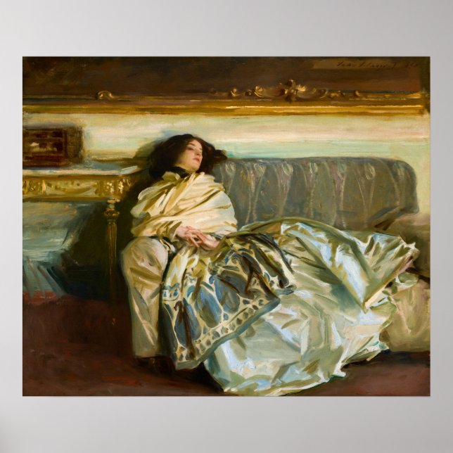 Póster No chaloir. Repose, 1911 de John Singer Sargent (Frente)