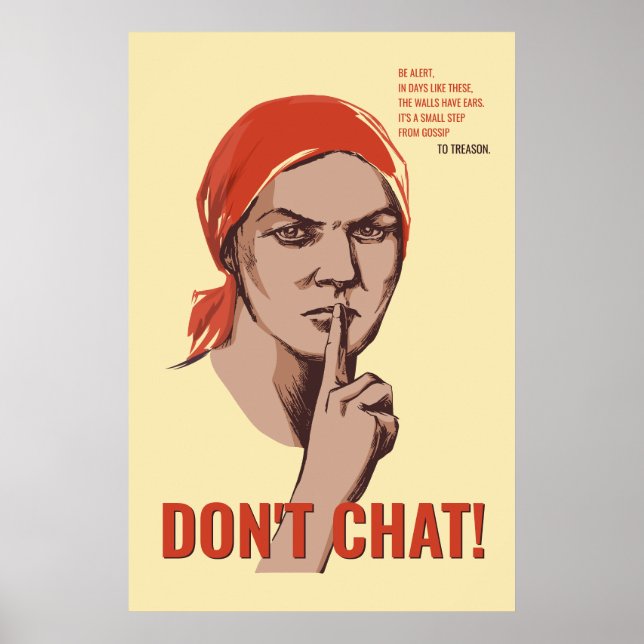 Póster No chantajee a Poster soviético de época con texto (Frente)