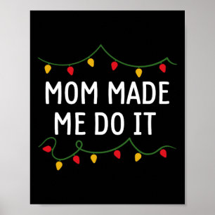 Póster No comparo Navidades con ropa que me hizo mamá