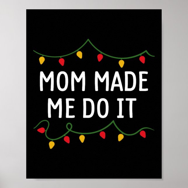 Póster No comparo Navidades con ropa que me hizo mamá (Frente)
