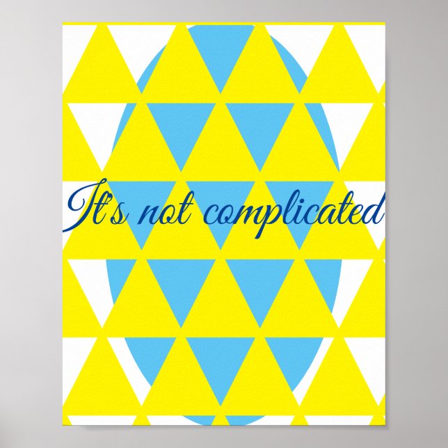 Póster No complicado (Frente)