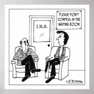 Póster No confieses en la sala de espera