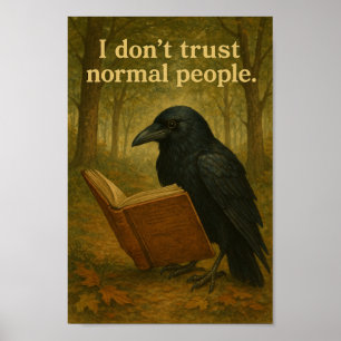 Póster No confío en la gente normal Raven Poster