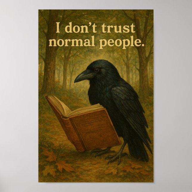 Póster No confío en la gente normal Raven Poster (Frente)