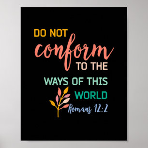 Póster No Conformarse Con El Patrón De Los Romanos De Est
