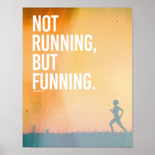 Póster No corriendo, pero financiando - Running Fitness -