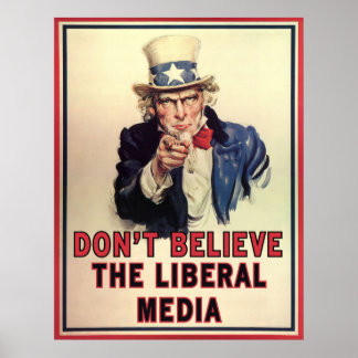 Póster No crean los medios liberales