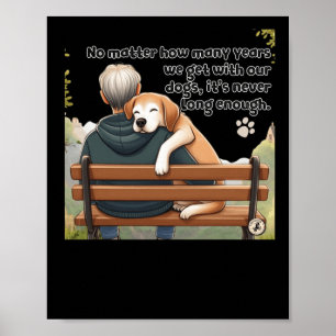 Póster No Cuántos Años Pasamos Con Nuestros Perros