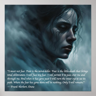 Póster "No debo temer". Poster de dunas