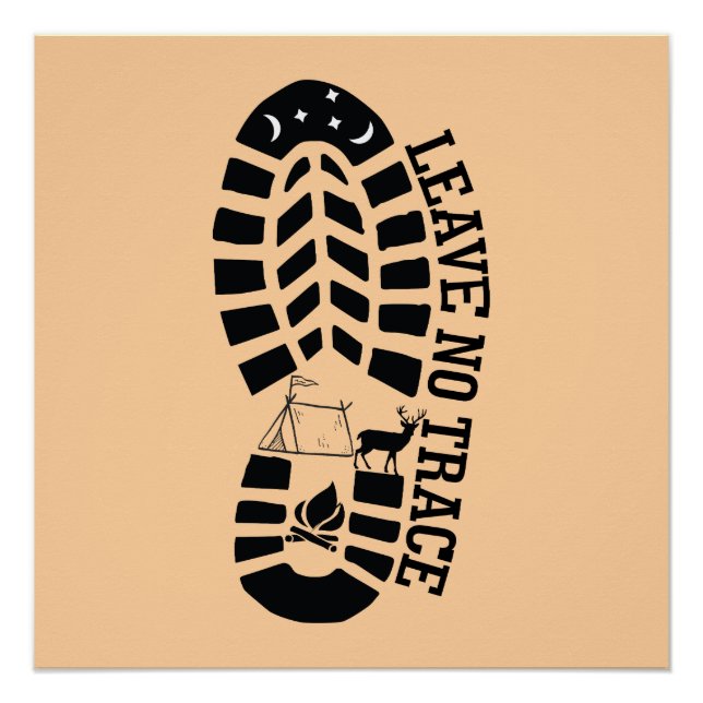 Póster No dejar rastro (Anverso)