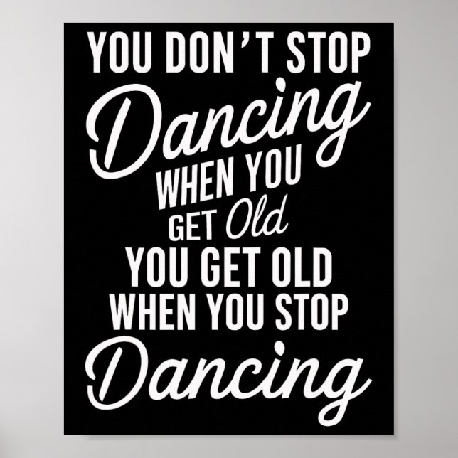 Póster No dejas de bailar cuando te aburres con la vieja  (Frente)