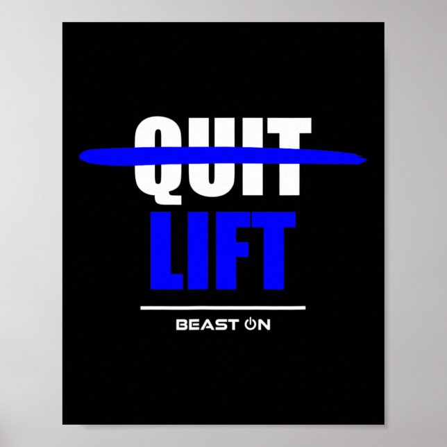Póster No Deje De Levantar El Ascensor Gimnasio Construcc (Frente)