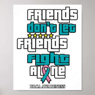 Póster No dejen que los amigos tomen conciencia