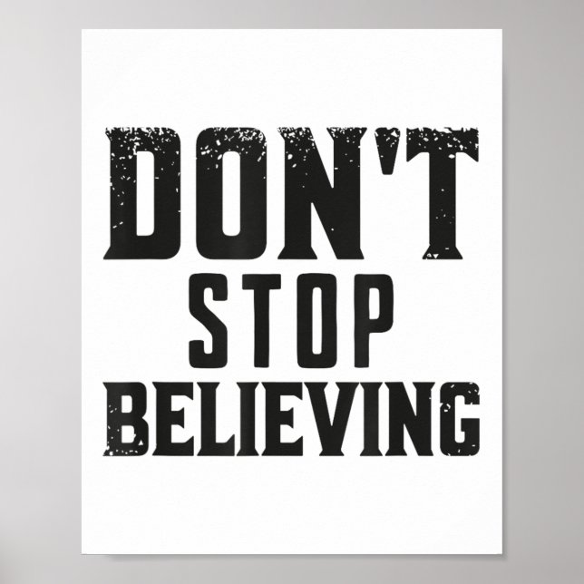 Póster No Dejes de Creer Motivación (Frente)