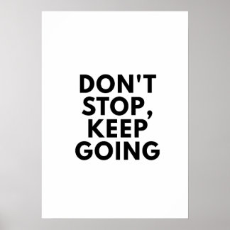 Póster No dejes de seguir siendo poster motivacional