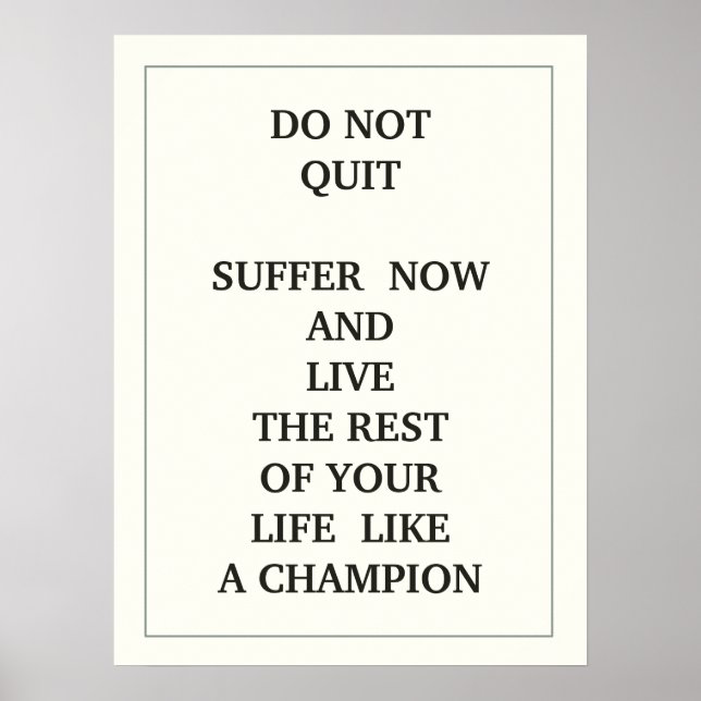 PÓSTER NO DEJES DE SUFRIR AHORA Y VIVE EL RESTO DE TI (Frente)