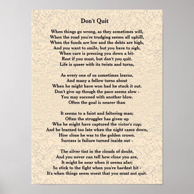 Póster No dejes el poema - poster (Frente)