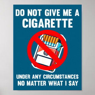 Póster No Des Cigarillo Deja De Fumar